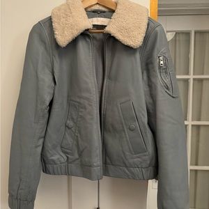 See by Chloe leather and shearling jacket